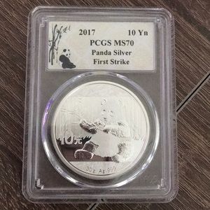 2017~PERFECT~ .999 SILVER ~ CHINA PANDA ~ PCGS